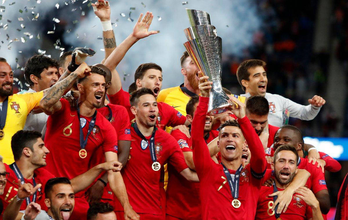 葡萄牙队在欧国联比赛中胜斯洛伐克